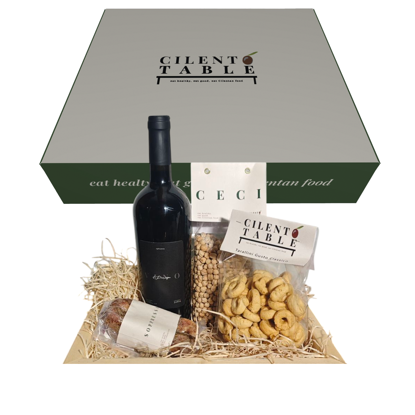Box Regalo "'U Panariello Ru Ciliento" con prodotti tipici cilentani