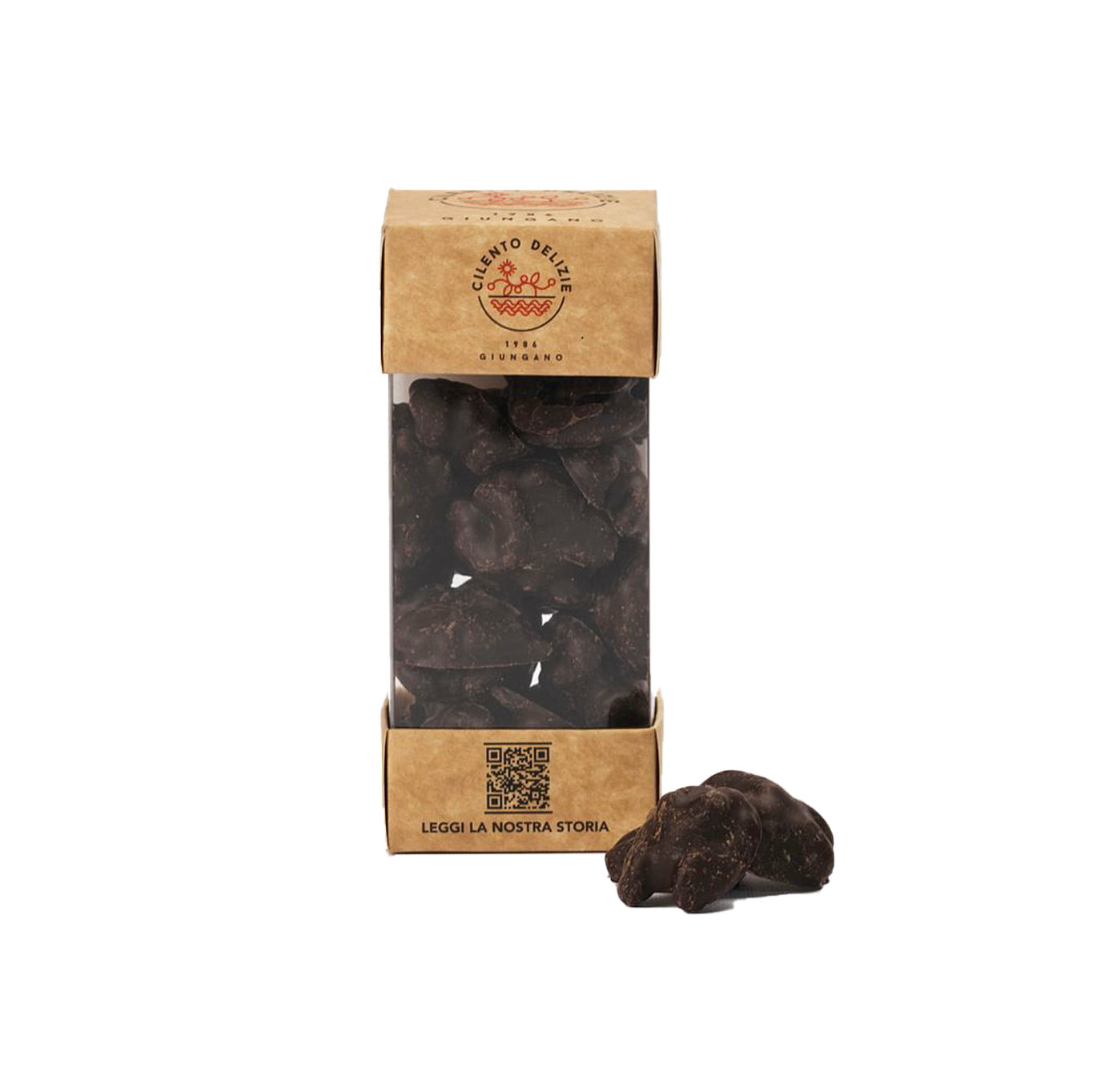 Nueces con chocolate amargo