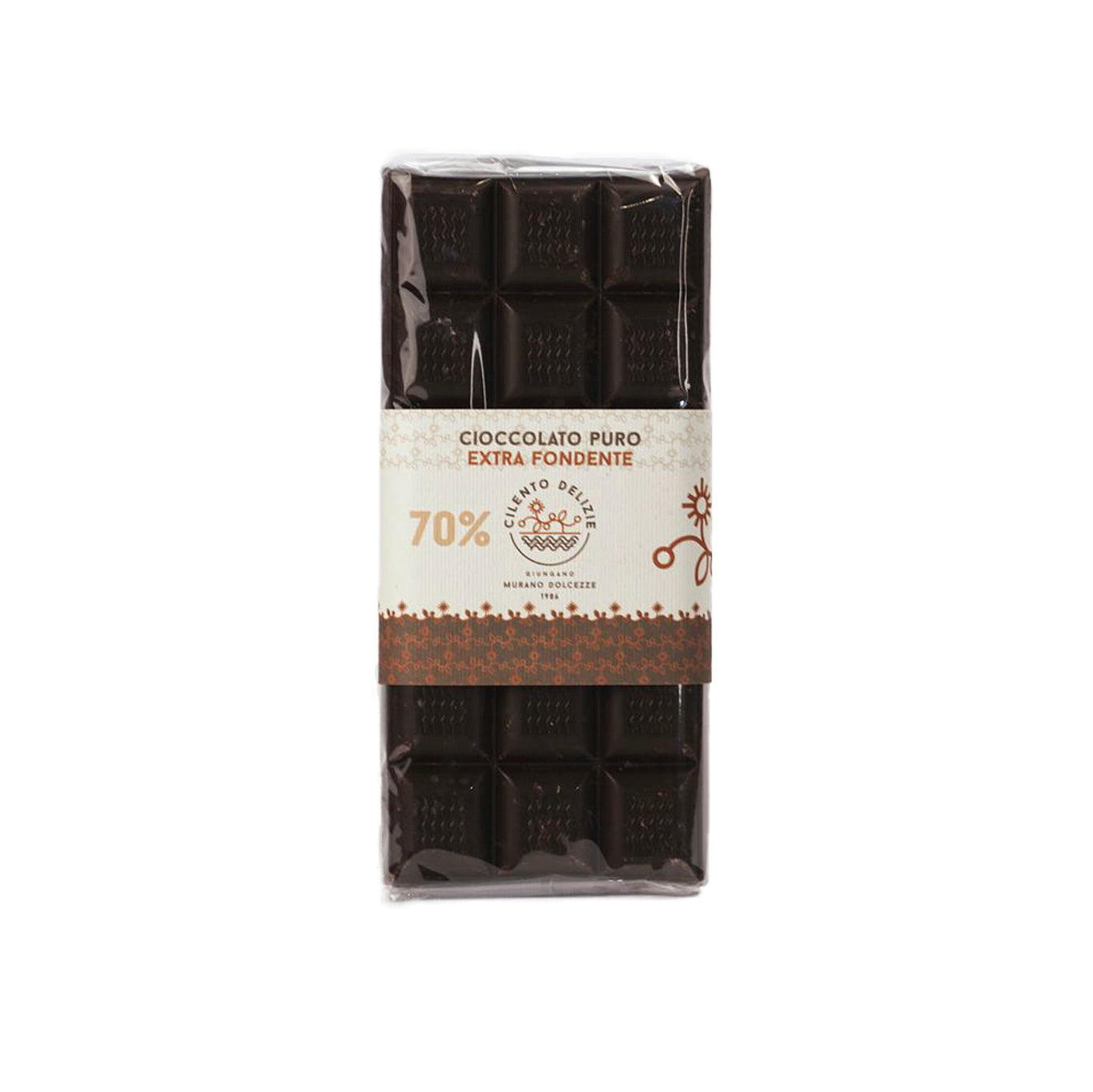 Barra de chocolate extra oscuro 70%