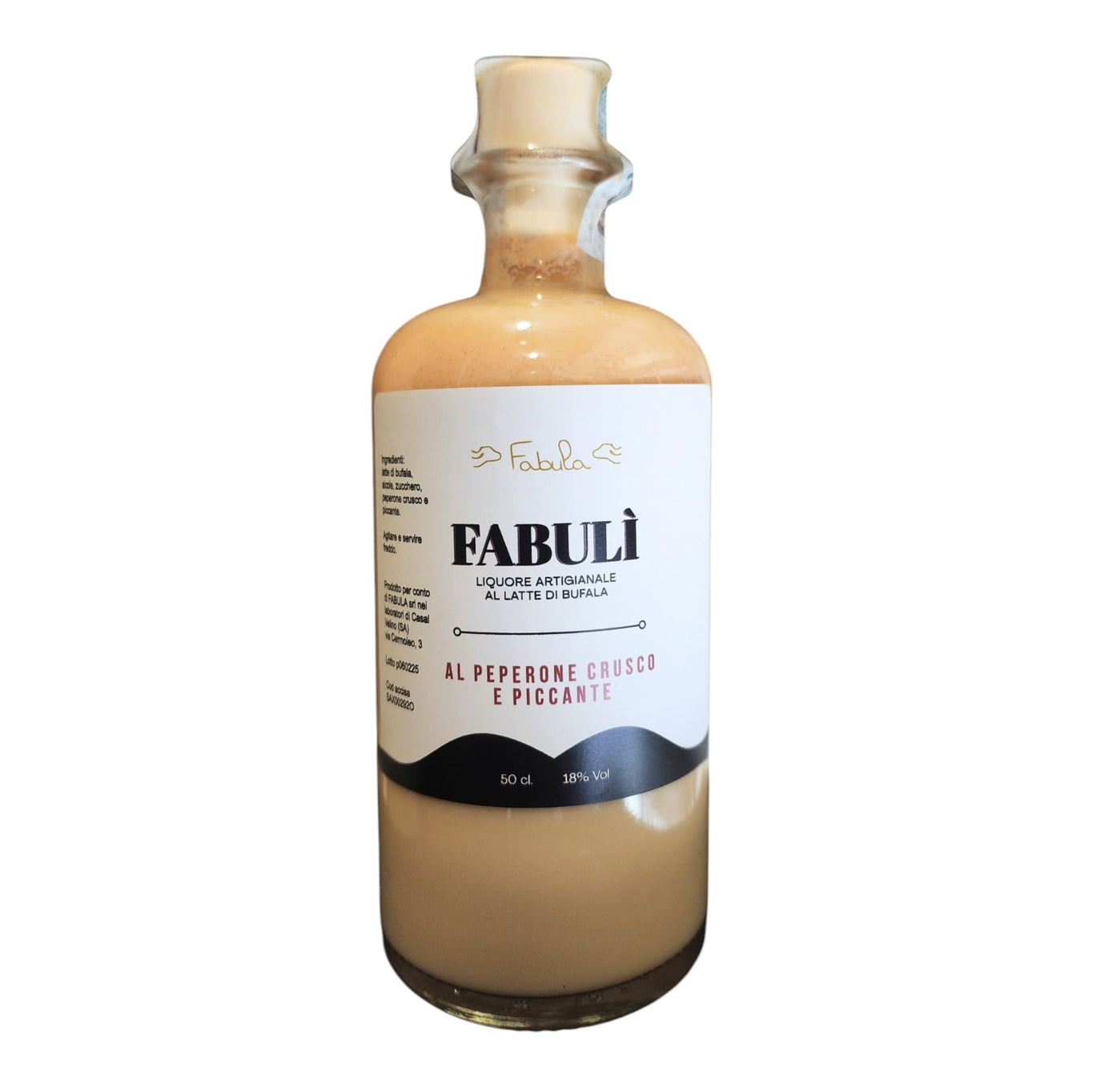 Fabulì - Liquore Artigianale Al Latte Di Bufala - Al Peperone Crusco e Piccante
