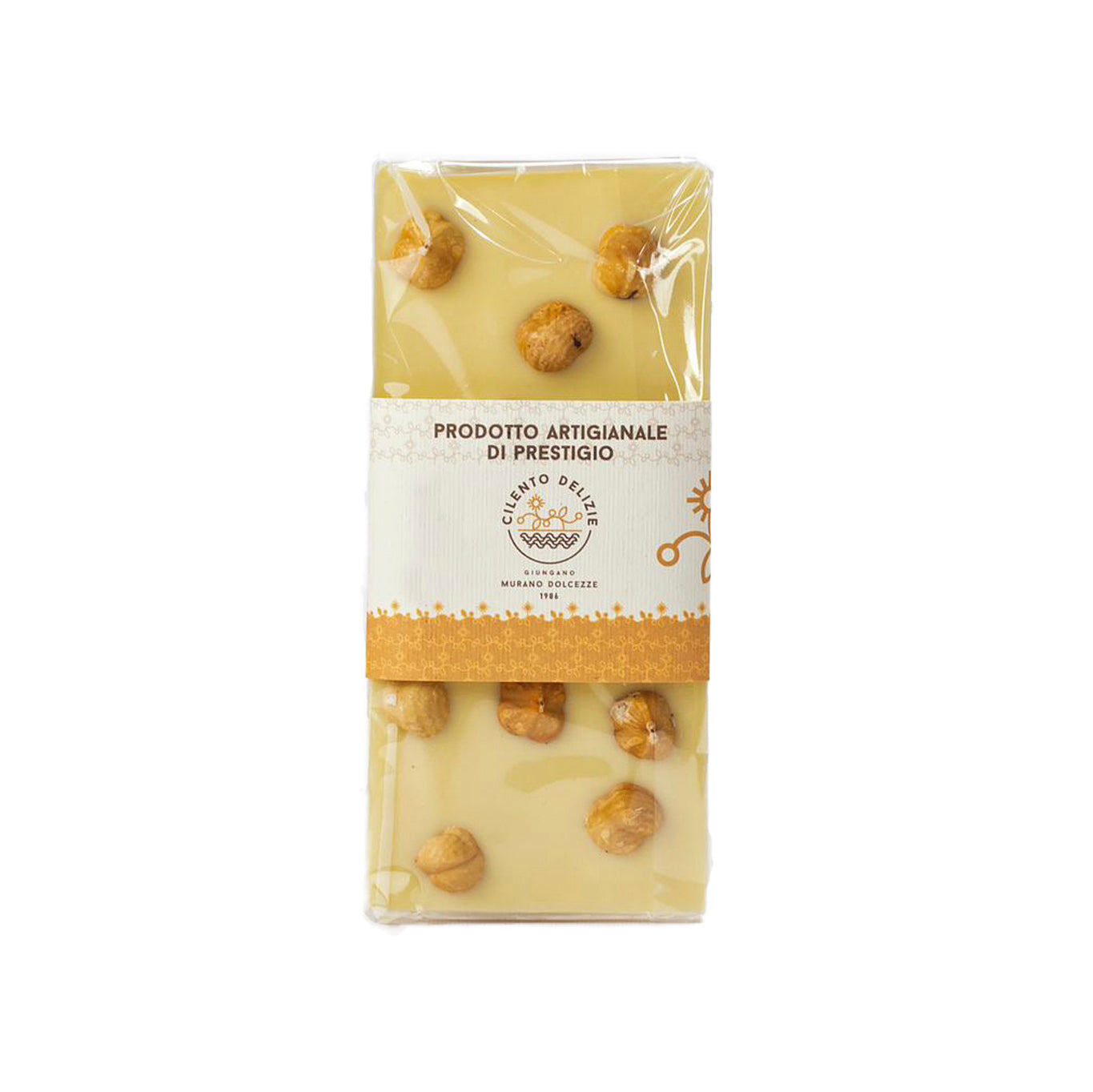 White Chocolate Bar with Hazelnuts