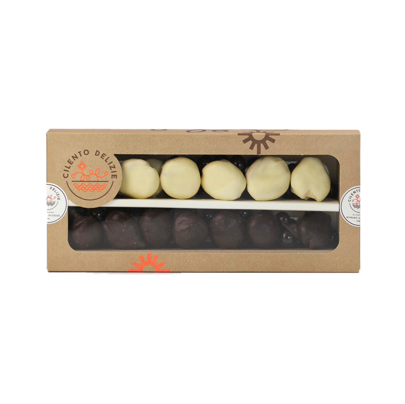 Deliciosos higos con chocolate blanco y negro