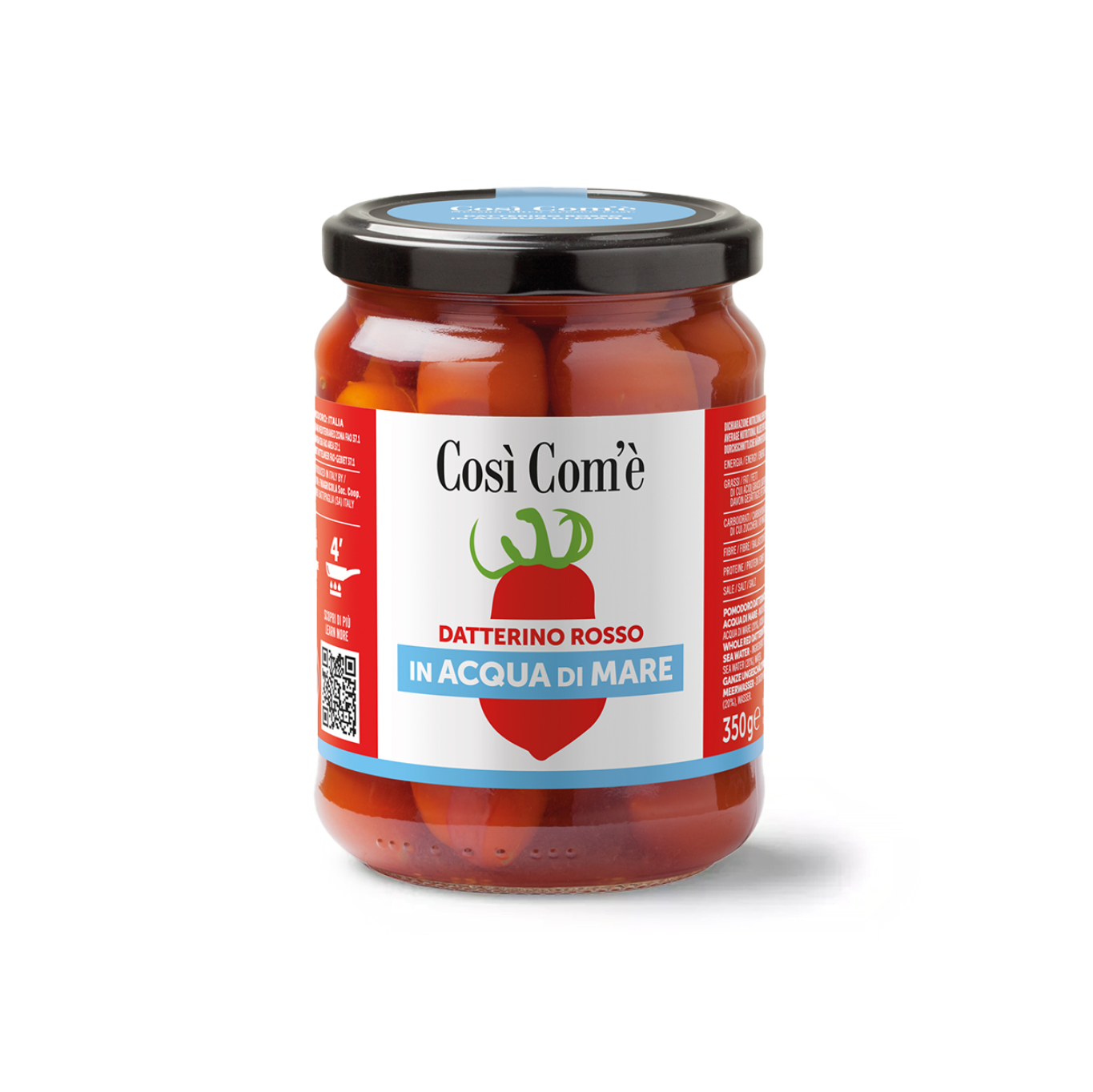 Così Com'è Red Datterino in Sea Water 350g