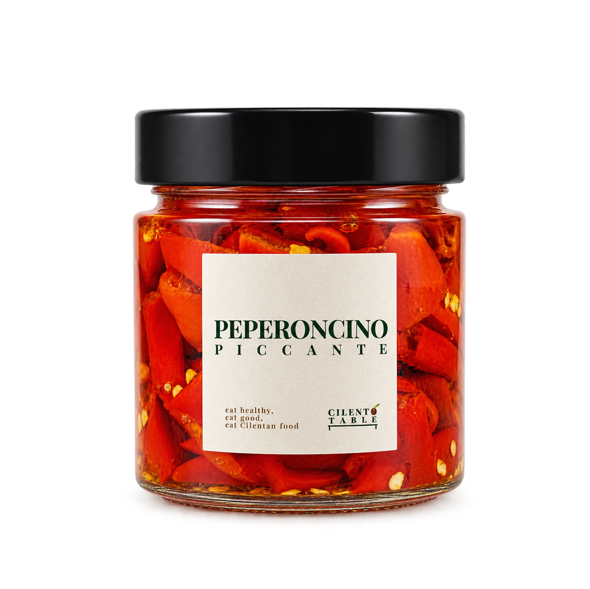 Hot Chili Peppers in Extra Virgin Olive Oil